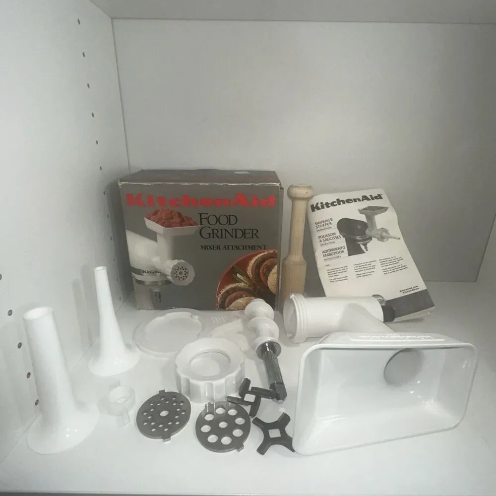 KitchenAid FGA Food Grinder Stand Mixer Attachment and SSA Sausage Stuffer